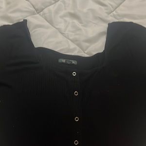 Wild Fable Snap-up Square Neck Crop Top